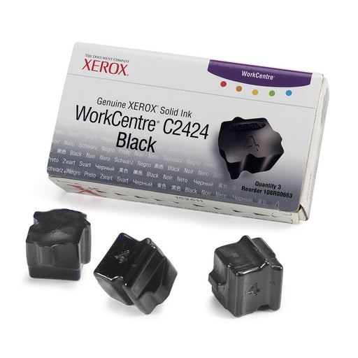 Xerox WorkCentre C2424 Black Solid Ink Pack (3 Sticks)