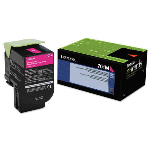 70C10M0 LEXMARK 701M MAGENTA RETURN PROGRAM TONER CARTRIDGE