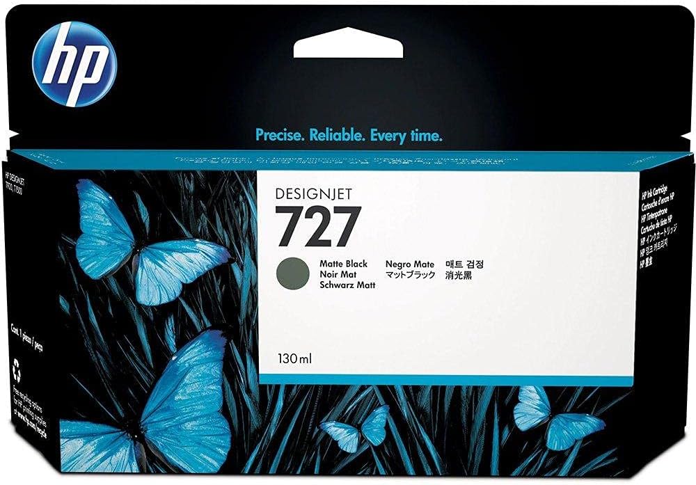 HP 727 130ml High-Yield Matte Black Ink Cartridge (B3P22A)