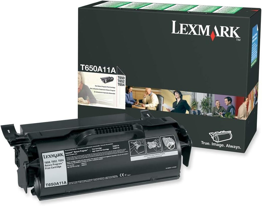 Lexmark T650A11A Black Return Program Toner Cartridge (T650A11A)