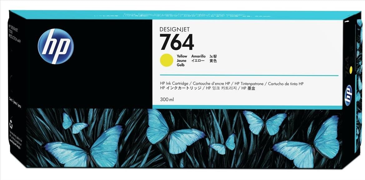 HP 764 Ink Cartridge - Inkjet - Yellow - (C1Q15A)