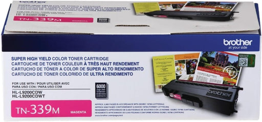 TN339M BROTHER MAGENTA TONER 6K FOR MFCL9550CDW/HLL9200CDW