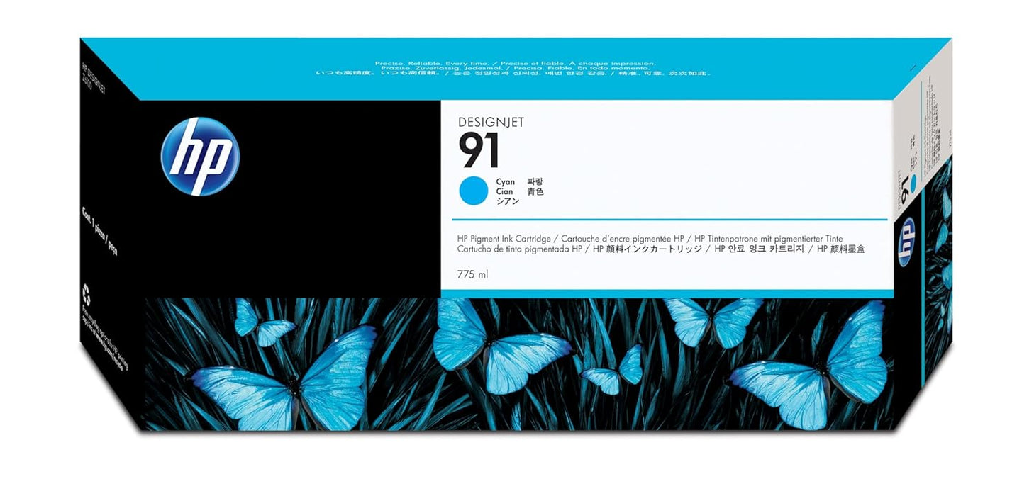 C9467A HP #91 775ML CYAN CARTRIDGE