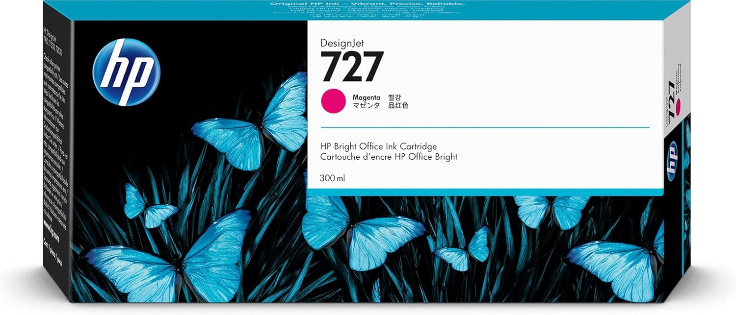 F9J77A HP #727 300ML MAGENTA INK CARTRIDGE