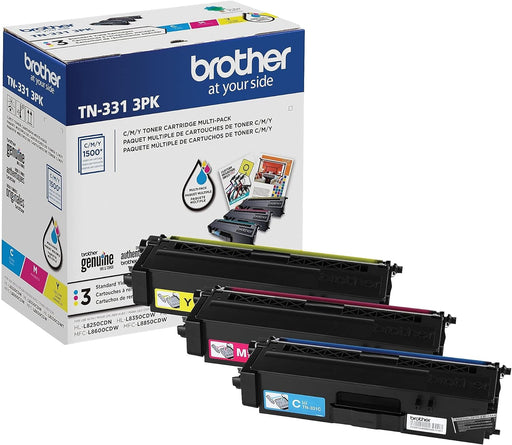 Brother Genuine TN331 3PK Standard-Yield Colour Toner Cartridges