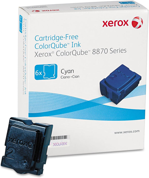 ColorQube 8870/8880 Cyan Solid Ink Pack (6 Sticks)