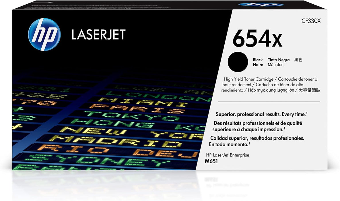 HP 654X Black LaserJet Toner Cartridge