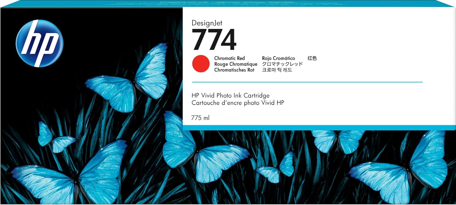 HP 774 Chromatic Red Ink Cartridge (P2W02A)