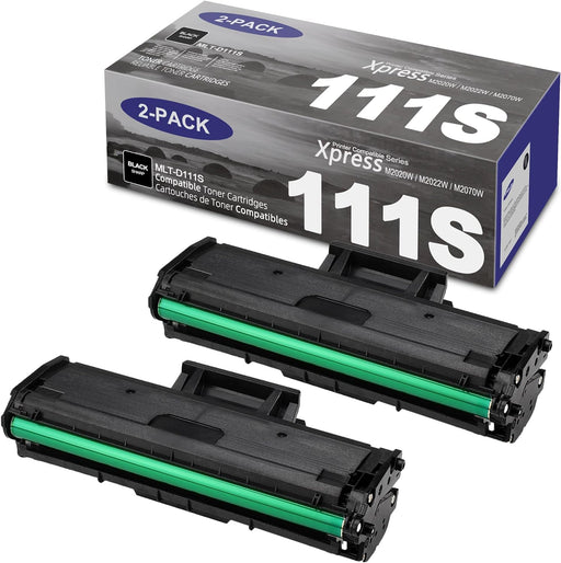 Samsung MLT-D111S Black Toner Cartridge - 2 Pack