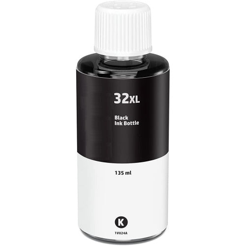 HP 32XL 1VV24AN Compatible Black Ink Bottle High Yield 135ml