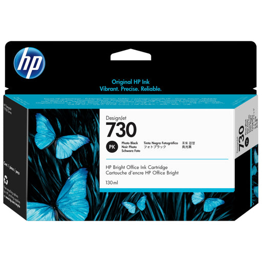 HP 730 (P2V67A) 130mL Photo Black Original Ink Cartridge