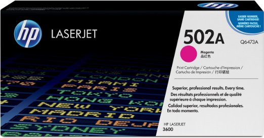 HP 502A (Q6473A) Magenta Original LaserJet Toner Cartridge