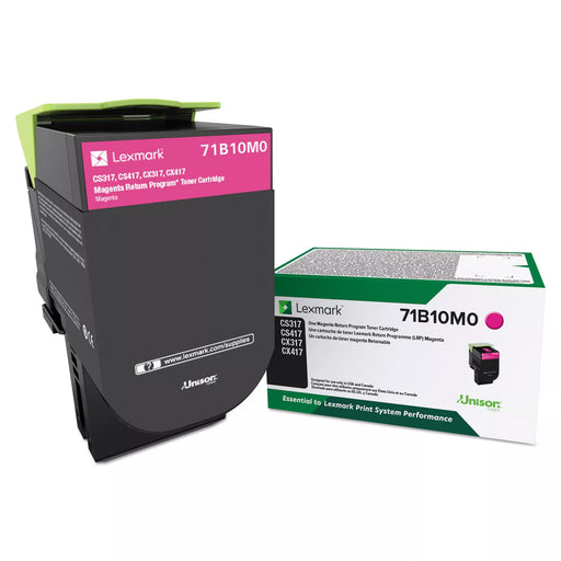 71B10M0 LEXMARK CS/X317/417/517 MAGENTA RET PROG TONER 2.3K