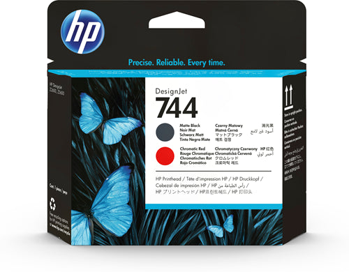 F9J88A HP #744 MATTE BLACK AND CHROMATIC RED PRINTHEAD