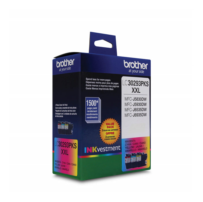 LC30293PKS 3 COLOR PACK INK FOR MFCJ5830DW, MFCJ6535DW